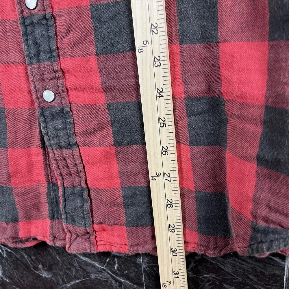 Polo Ralph Lauren Men's Red Country Flannel Buffalo Shirt Large